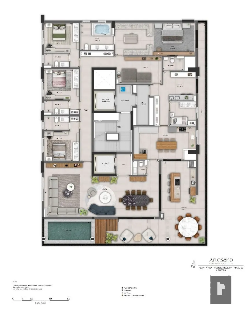 Apartamento com 3 Quartos à Venda, 153 M² por R$ 1.550.000 - Setor Marista