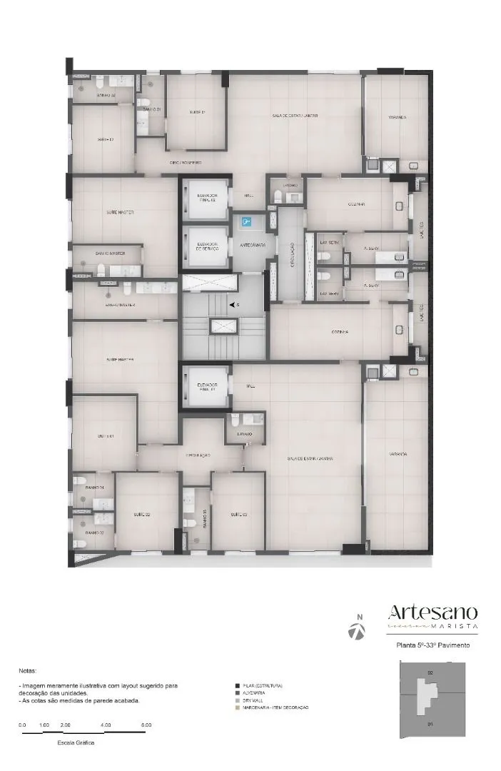 Apartamento com 3 Quartos à Venda, 153 M² por R$ 1.550.000 - Setor Marista
